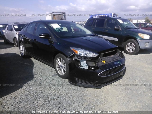 1FADP3F2XFL256392 - 2015 FORD FOCUS SE BLACK photo 1