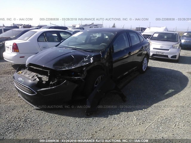 1FADP3F2XFL256392 - 2015 FORD FOCUS SE BLACK photo 2