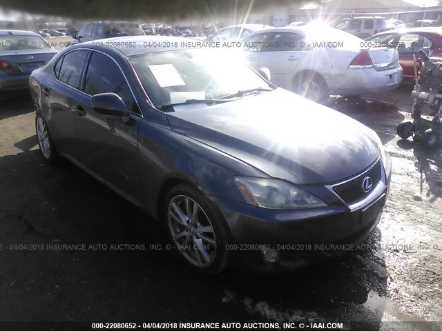 JTHBE262765010064 - 2006 LEXUS IS 350 GRAY photo 1