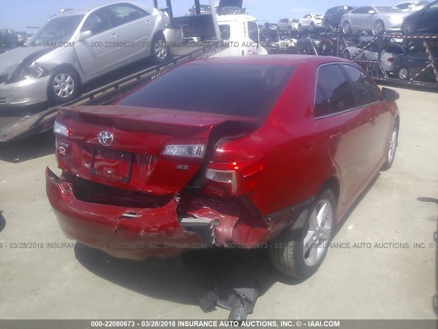4T1BF1FK6CU620186 - 2012 TOYOTA CAMRY SE/LE/XLE RED photo 6