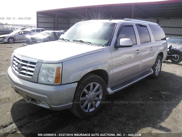 3GYFK66N15G136497 - 2005 CADILLAC ESCALADE ESV SILVER photo 2