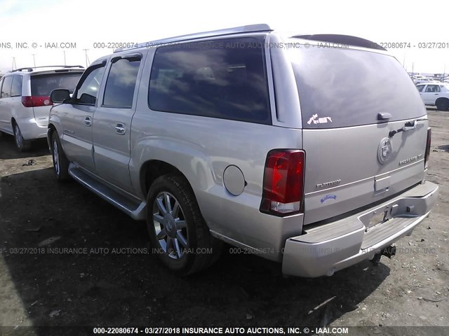 3GYFK66N15G136497 - 2005 CADILLAC ESCALADE ESV SILVER photo 3