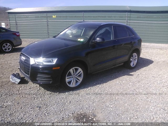 WA1ECCFS4HR012726 - 2017 AUDI Q3 PREMIUM BLACK photo 2