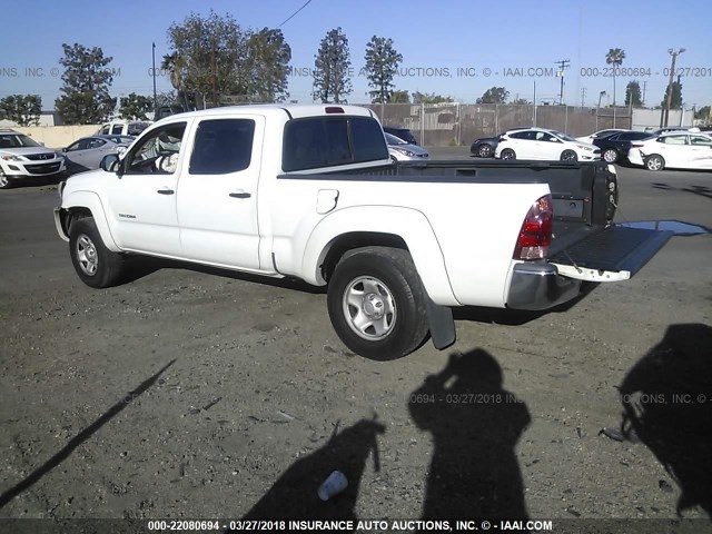 5TEKU72N76Z275291 - 2006 TOYOTA TACOMA DBL CAB PRERUNNER LNG BED WHITE photo 3