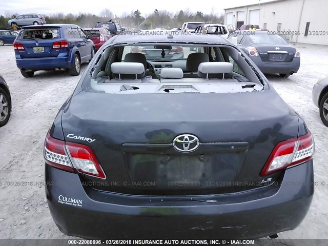 4T1BF3EK7AU580856 - 2010 TOYOTA CAMRY SE/LE/XLE GRAY photo 6