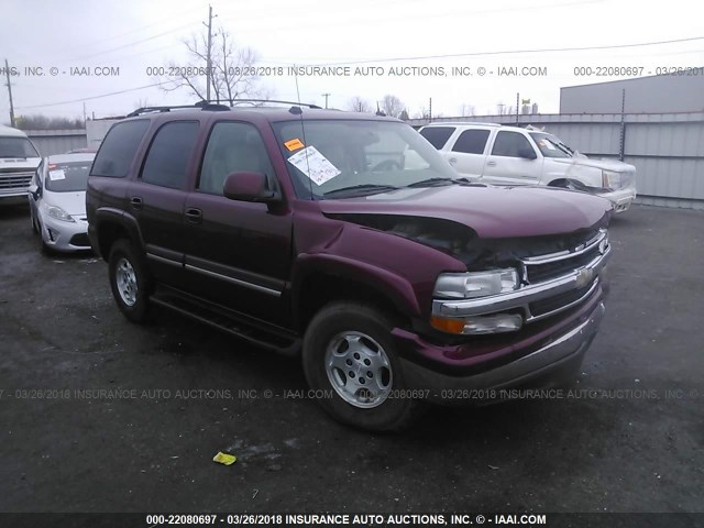 1GNEC13ZX4R210675 - 2004 CHEVROLET TAHOE C1500 MAROON photo 1