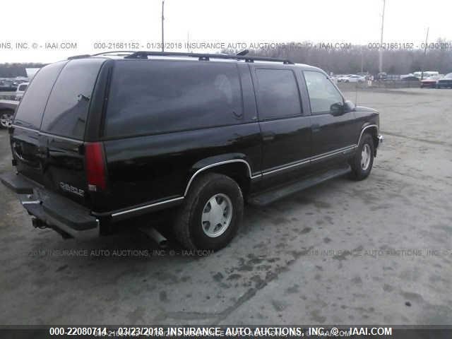 3GNEC16R3VG150879 - 1997 CHEVROLET SUBURBAN C1500 BLACK photo 4