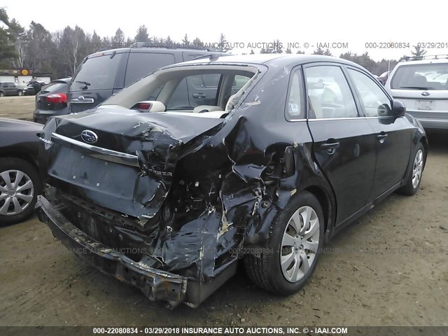 JF1GE61649H513021 - 2009 SUBARU IMPREZA 2.5I BLACK photo 4