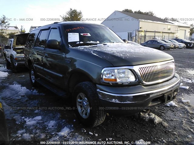 1FMPU16L61LA24650 - 2001 FORD EXPEDITION XLT მწვანე ფოტო 1