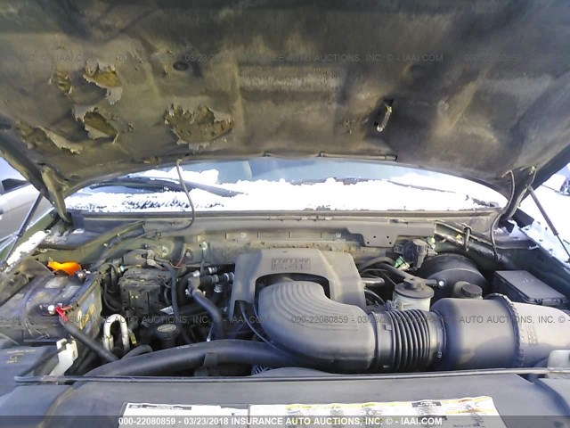 1FMPU16L61LA24650 - 2001 FORD EXPEDITION XLT მწვანე ფოტო 10