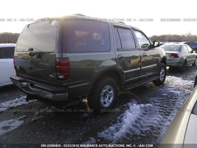 1FMPU16L61LA24650 - 2001 FORD EXPEDITION XLT მწვანე ფოტო 4
