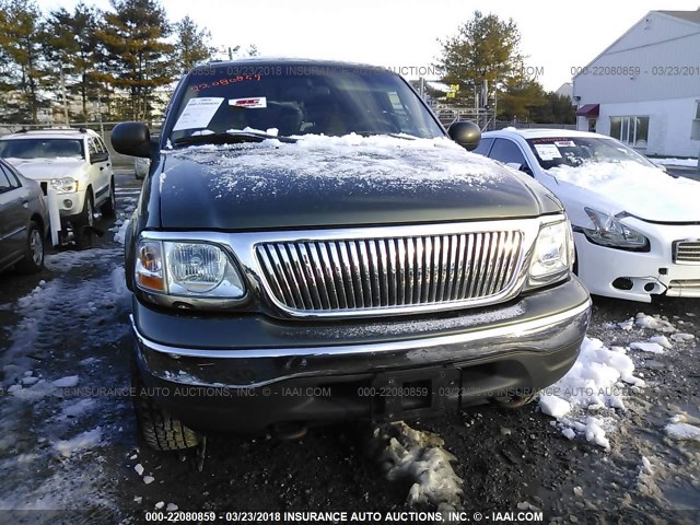 1FMPU16L61LA24650 - 2001 FORD EXPEDITION XLT მწვანე ფოტო 6