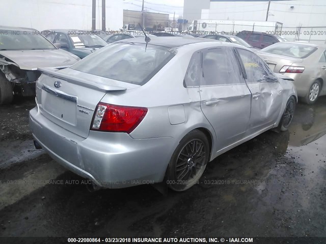 JF1GE74678G512614 - 2008 SUBARU IMPREZA SILVER photo 4