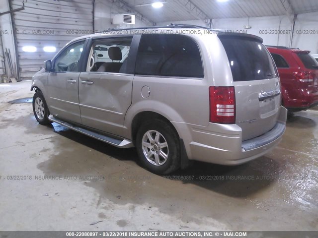 2A8HR54P08R836608 - 2008 CHRYSLER TOWN & COUNTRY TOURING GOLD photo 3