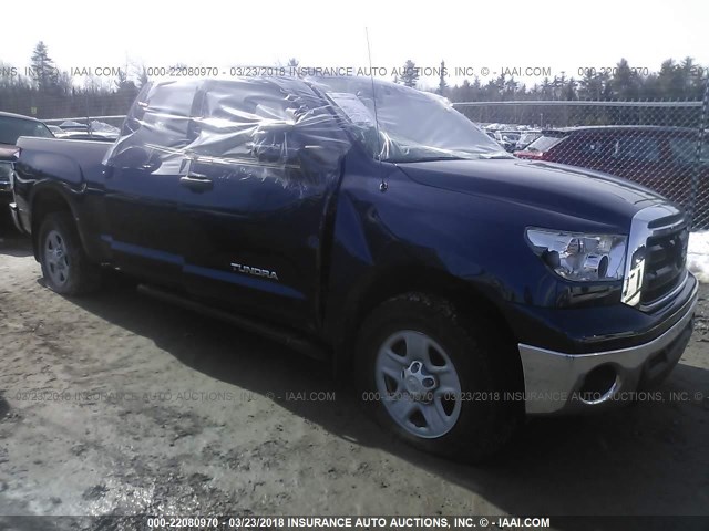 5TFUM5F13DX050102 - 2013 TOYOTA TUNDRA DOUBLE CAB SR5 BLUE photo 1