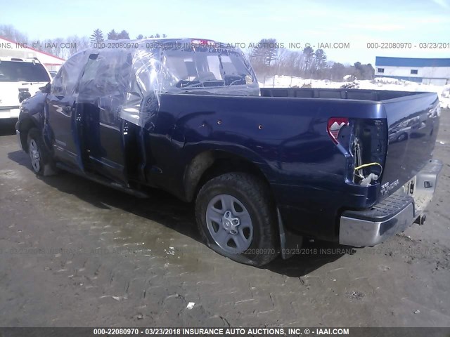 5TFUM5F13DX050102 - 2013 TOYOTA TUNDRA DOUBLE CAB SR5 BLUE photo 3