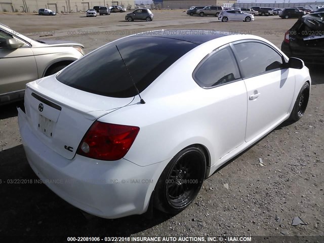 JTKDE167X60129992 - 2006 TOYOTA SCION TC 白色 照片 4