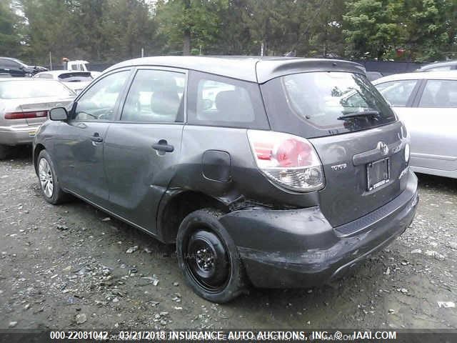 2T1KR32E37C677858 - 2007 TOYOTA COROLLA MATRIX XR GRAY photo 3