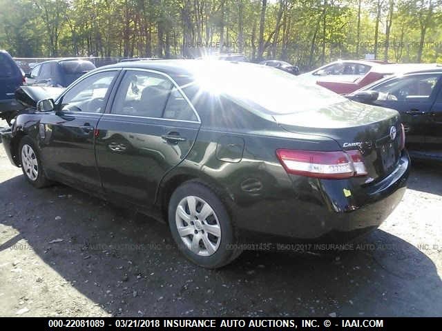 4T1BF3EK6BU582311 - 2011 TOYOTA CAMRY SE/LE/XLE GREEN photo 3