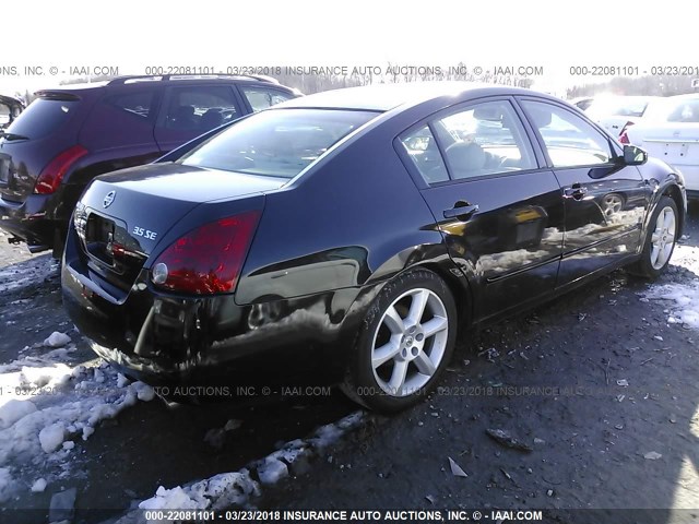 1N4BA41E55C822117 - 2005 NISSAN MAXIMA SE/SL BLACK photo 4