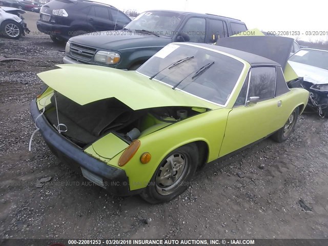 00000004742912567 - 1974 PORSCHE 914 GREEN photo 2