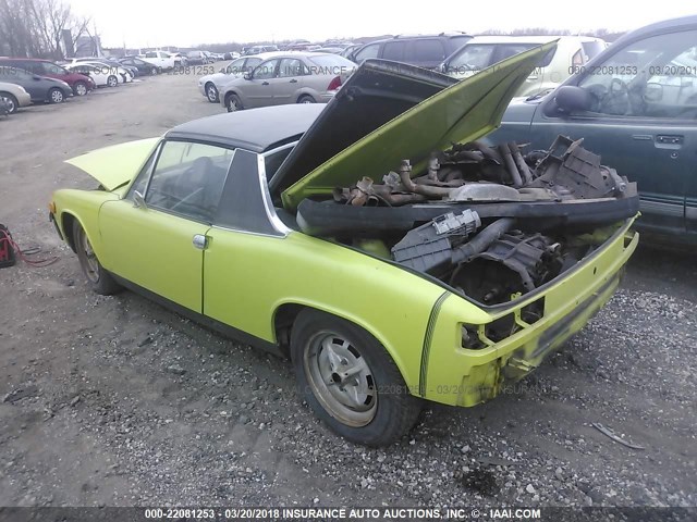 00000004742912567 - 1974 PORSCHE 914 GREEN photo 3