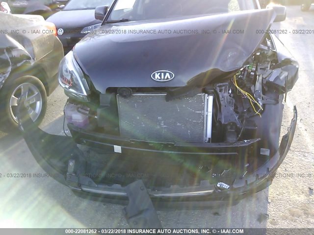 KNDJT2A53C7747072 - 2012 KIA SOUL BLACK photo 6