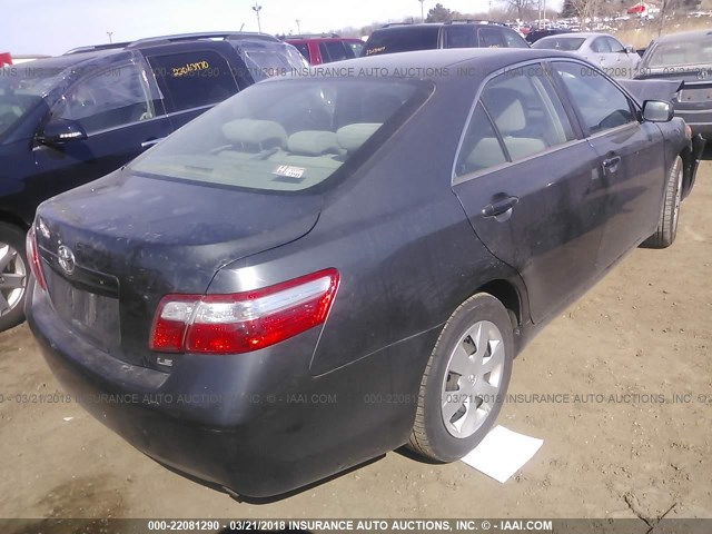 4T4BE46K89R108240 - 2009 TOYOTA CAMRY SE/LE/XLE GRAY photo 4