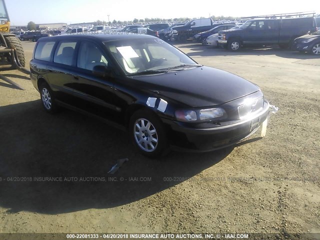 YV1SW61R712099326 - 2001 VOLVO V70 BLACK photo 1