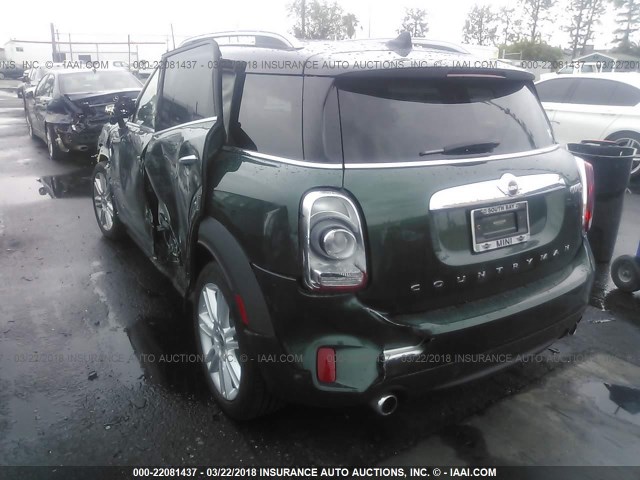 WMZYT5C30H3D80404 - 2017 MINI COOPER S COUNTRYMAN ALL4 GREEN photo 3