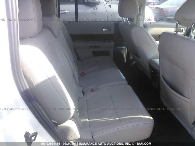 2FMGK5CCXCBD12319 - 2012 FORD FLEX SEL WHITE photo 8