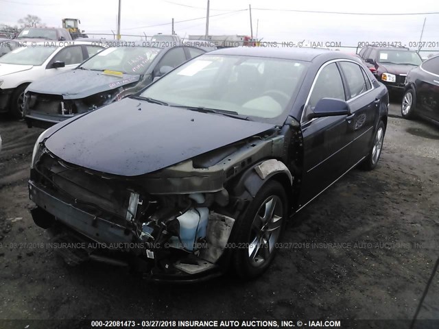 1G1ZC5EB0AF124850 - 2010 CHEVROLET MALIBU 1LT ლურჯი ფოტო 2
