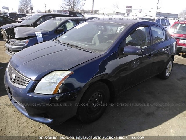 3N1AB6AP6AL610554 - 2010 NISSAN SENTRA 2.0/2.0S/SR/2.0SL BLUE photo 2