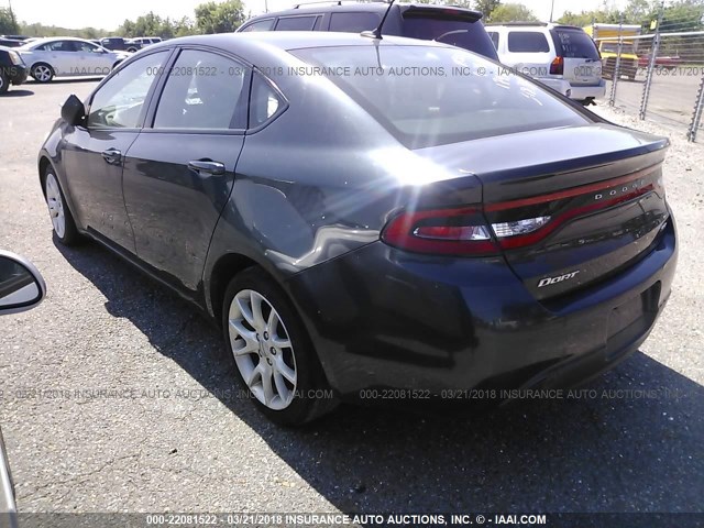 1C3CDFBA3DD318353 - 2013 DODGE DART SXT GRAY photo 3