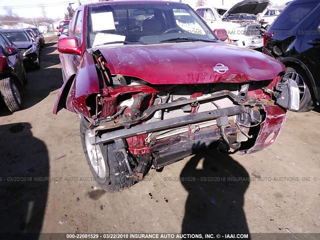 1N6ED26Y81C377448 - 2001 NISSAN FRONTIER KING CAB XE/KING CAB SE RED photo 6