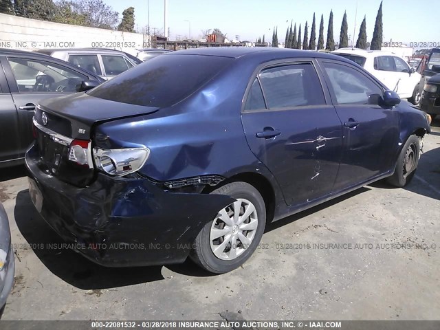 JTDBU4EE3B9161045 - 2011 TOYOTA COROLLA S/LE Dark Blue photo 4