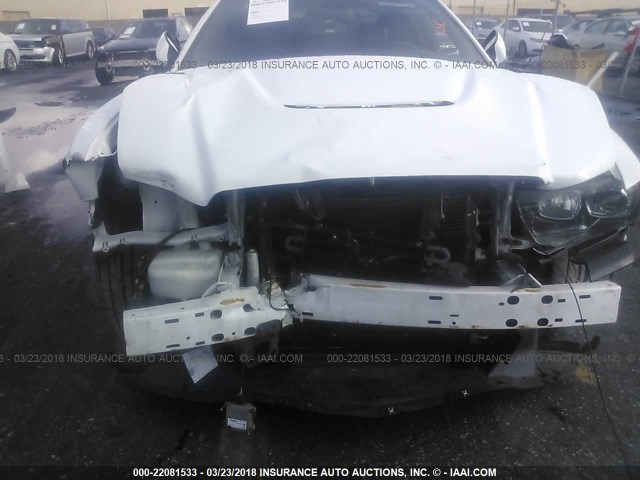 2C3CDXEJXCH270188 - 2012 DODGE CHARGER SRT-8 WHITE photo 6