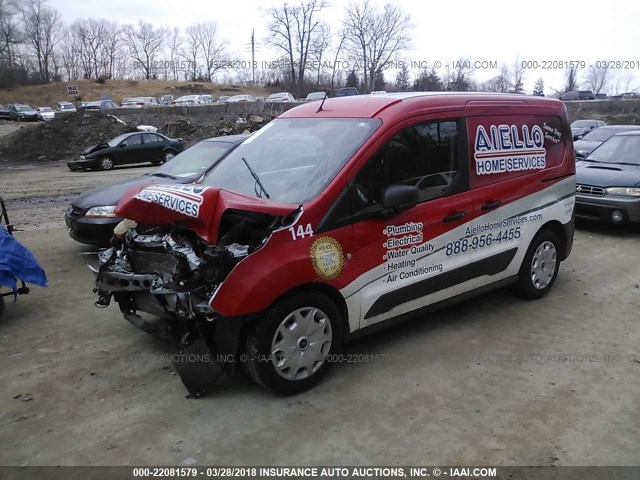 NM0LS6E74E1148456 - 2014 FORD TRANSIT CONNECT XL RED photo 2
