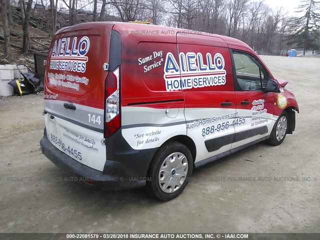 NM0LS6E74E1148456 - 2014 FORD TRANSIT CONNECT XL RED photo 4