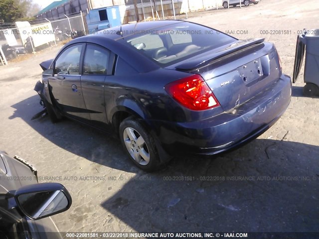 1G8AM15F37Z113825 - 2007 SATURN ION LEVEL 2 Mavi foto 3