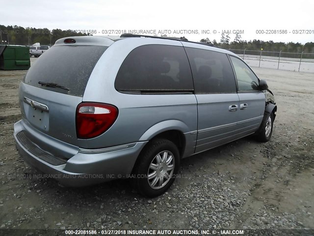 2A8GP54LX6R714561 - 2006 CHRYSLER TOWN & COUNTRY TOURING Light Blue photo 4