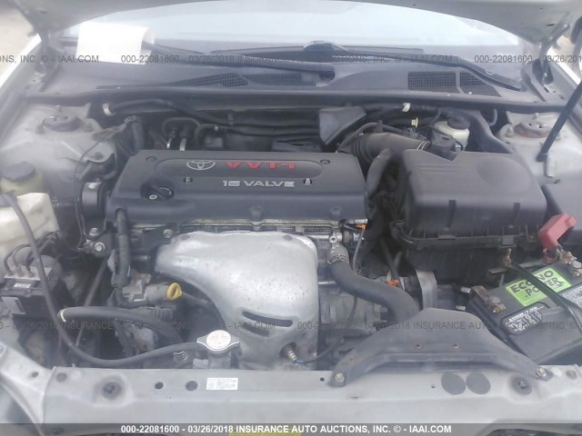 4T1BE32K45U944633 - 2005 TOYOTA CAMRY LE/XLE/SE 银色 照片 10