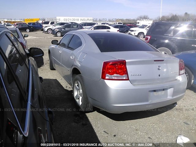 2B3CA3CV0AH168027 - 2010 DODGE CHARGER SXT SILVER photo 3