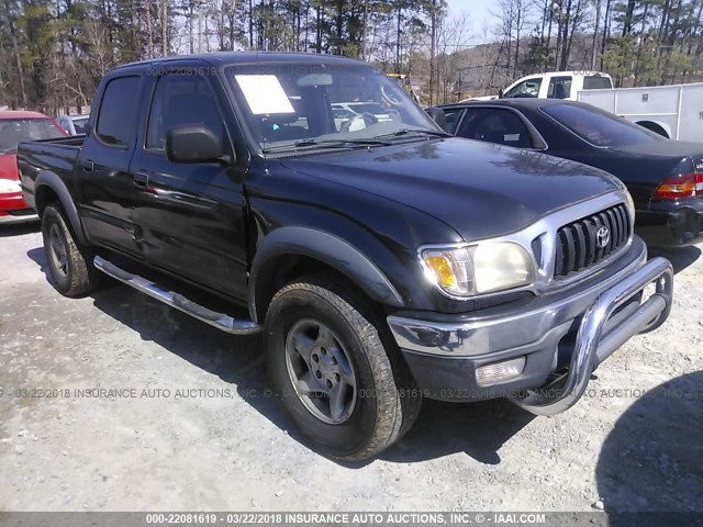 5TEGM92N13Z159310 - 2003 TOYOTA TACOMA DOUBLE CAB PRERUNNER BLACK photo 1