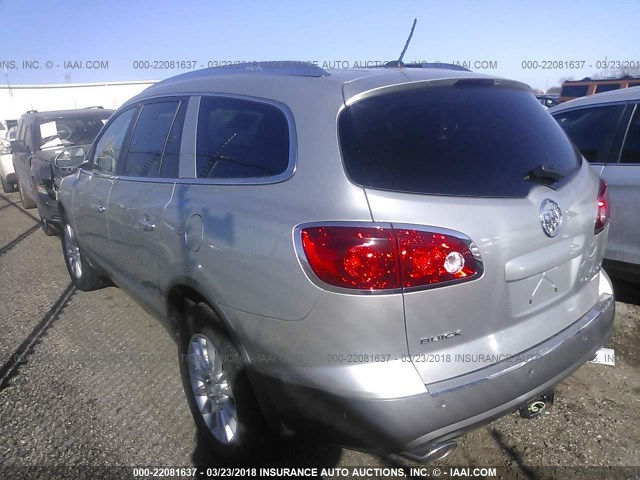 5GAEV23788J103993 - 2008 BUICK ENCLAVE CXL GRAY photo 3