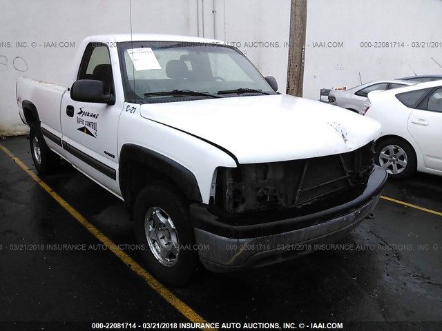 1GCEK14T4YE125768 - 2000 CHEVROLET SILVERADO K1500 WHITE photo 1