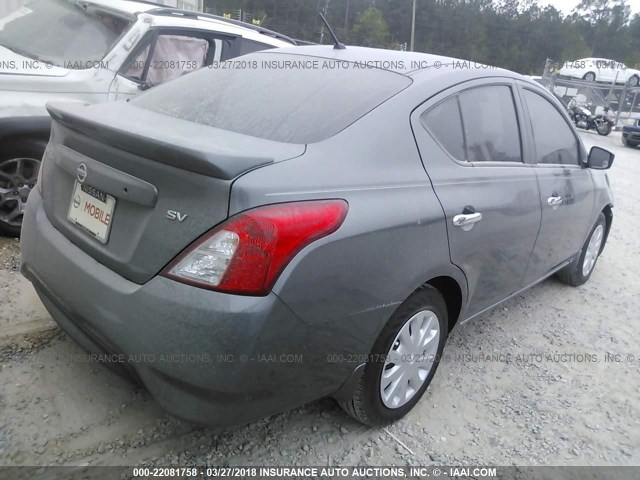 3N1CN7AP2HL887461 - 2017 NISSAN VERSA S/S PLUS/SV/SL GRAY photo 4