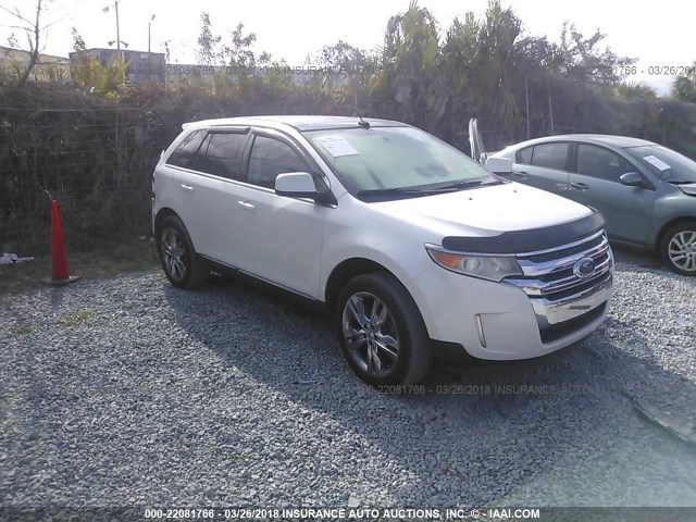 2FMDK3KC3BBA29641 - 2011 FORD EDGE LIMITED WHITE photo 1