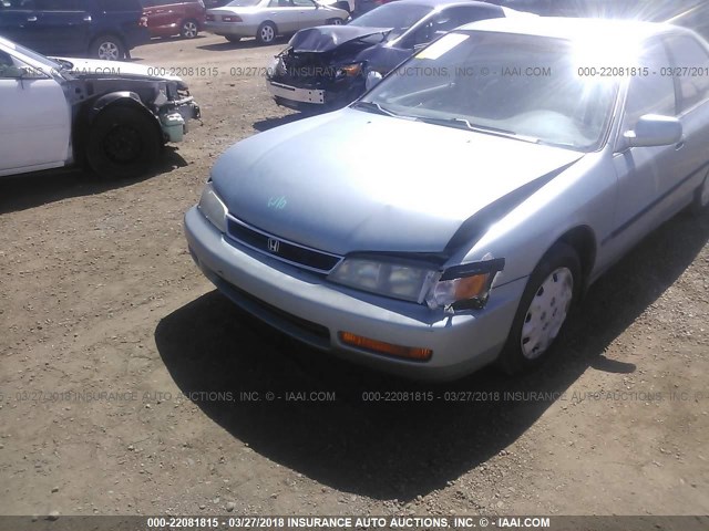 1HGCD5532TA280215 - 1996 HONDA ACCORD LX/EX TURQUOISE photo 6