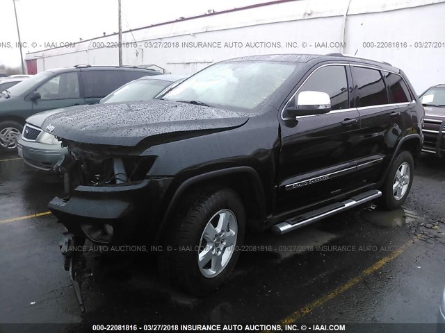 1C4RJFAG4CC135858 - 2012 JEEP GRAND CHEROKEE LAREDO BLACK photo 2